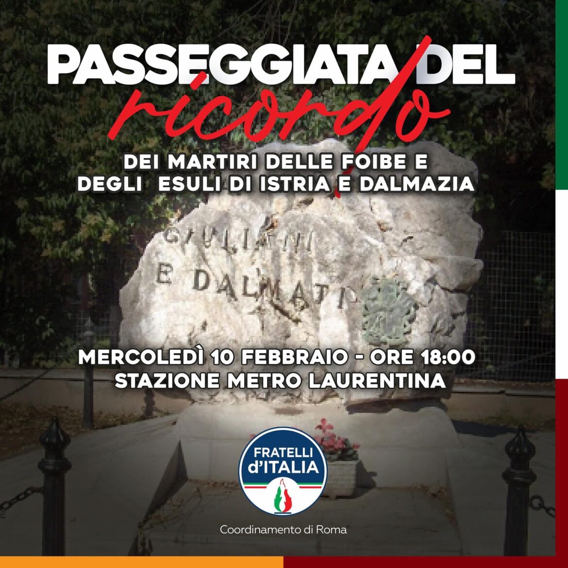 Palermo, Verona, Mantova, Udine e Piacenza, giornata delle Foibe, 10 febbraio 2021