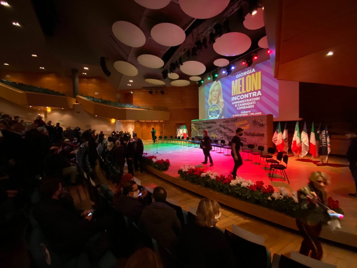 Milano, Giorgia Meloni incontra Amministratori e Candidati lombardi, 13 novembre 2021.