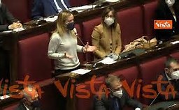 Camera dei Deputati, Giorgia Meloni ricorda David Sassoli, 11 gennaio 2022.