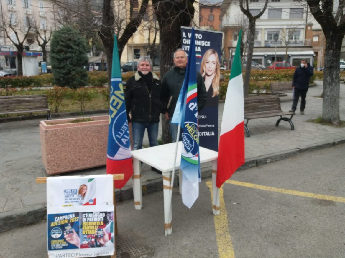 Bardi (PR), Campagna di Tesseramento a Fratelli d’Italia, 17 marzo 2022.