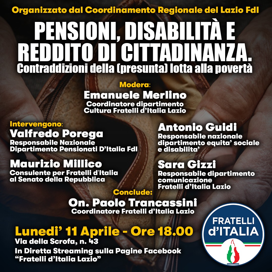 Roma, Sede di Fratelli d’Italia, Dibattito, 11 aprile 2022.
