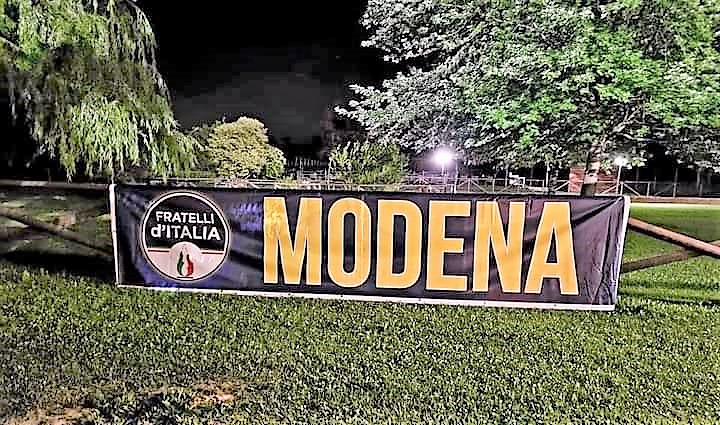 Modena, Cena d’Estate di Fratelli d’Italia, 23 giugno 2022.