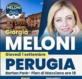 Perugia, Campagna Elettorale Elezioni Politiche, Comizio di Giorgia Meloni, 1 settembre 2022.
