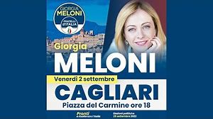 Cagliari, Campagna Elettorale Elezioni Politiche, 3 settembre 2022.
